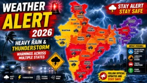 Weather Alert: 13 राज्यों में भारी बारिश और आंधी का अलर्ट, IMD ने जारी की बड़ी चेतावनी