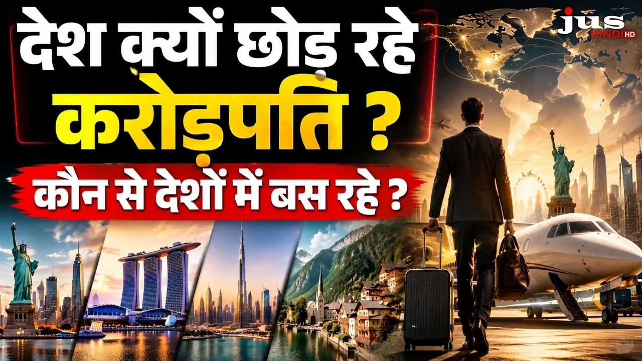 Henley Wealth Migration Report 2026 के अनुसार करोड़पतियों का वैश्विक पलायन।