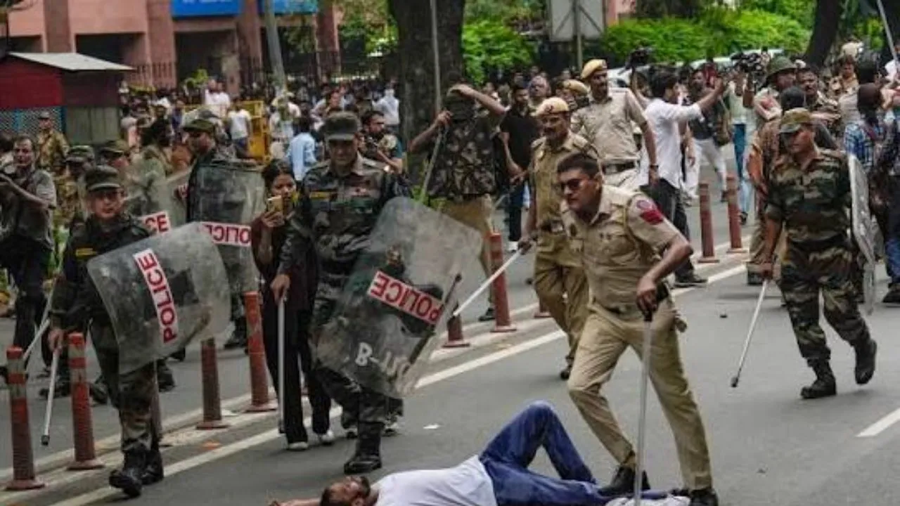जंतर मंतर प्रोटेस्ट साइट सील: भारी पुलिस