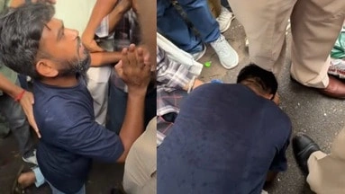 कॉकरोच पार्टी फाउंडर दीपके ने पुलिस के पैर पकड़े